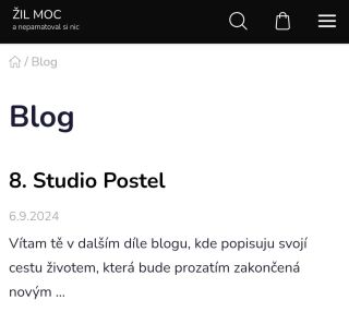 Blog č. 8 online. Studio Postel 2010. ŽIL MOC CÉ ZET