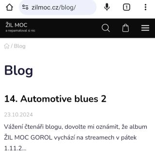 Blog č. 14 online, jdeme do finále. Žil Moc Gorol na streamech od 1.11. Díky čau